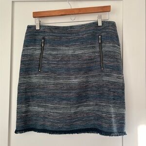 LOFT Blue and Pink Skirt Dress
